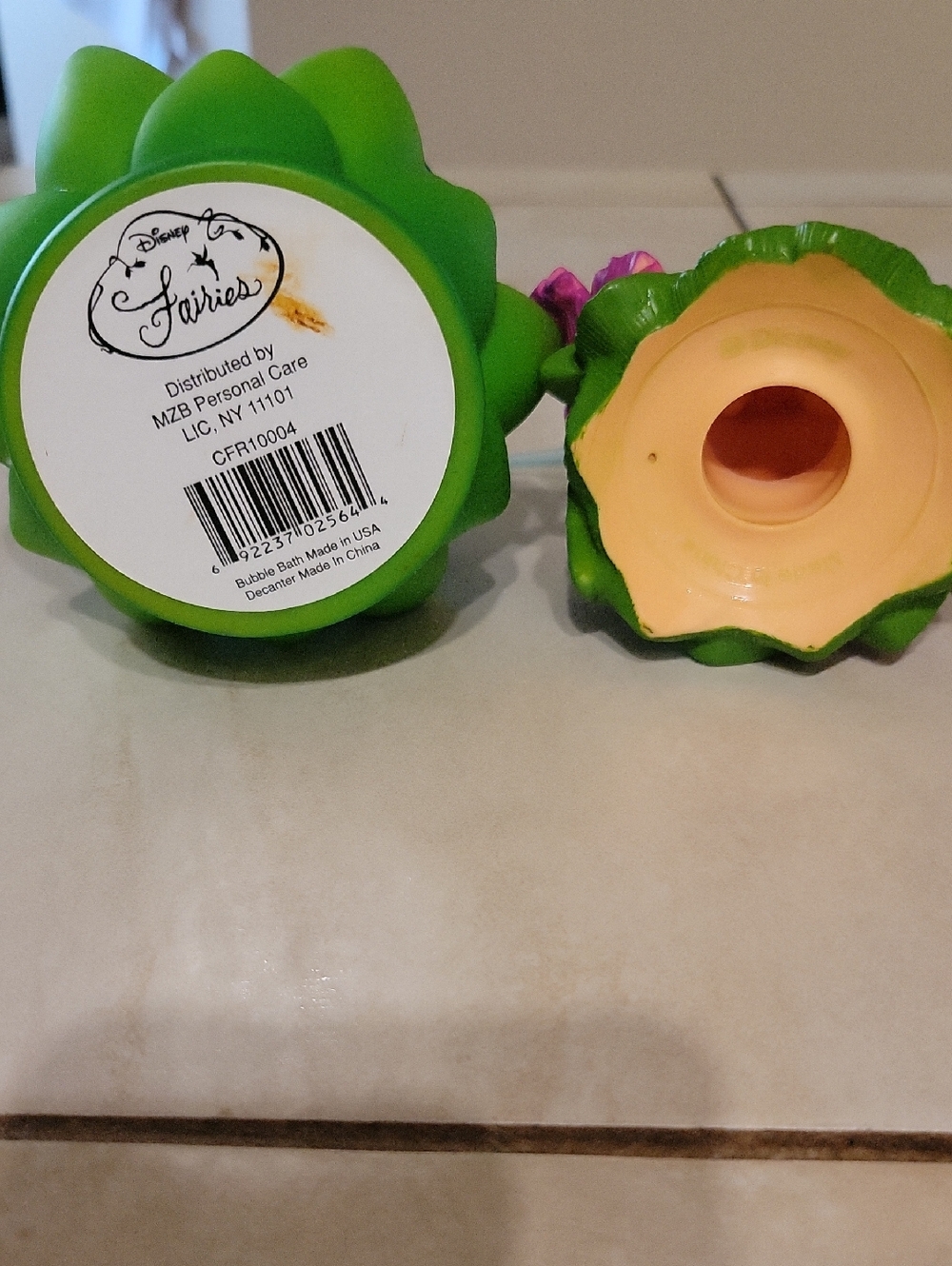 Disney Fairies Tinkerbell Bubble Bath Decanter Empty - Picture 4 of 4